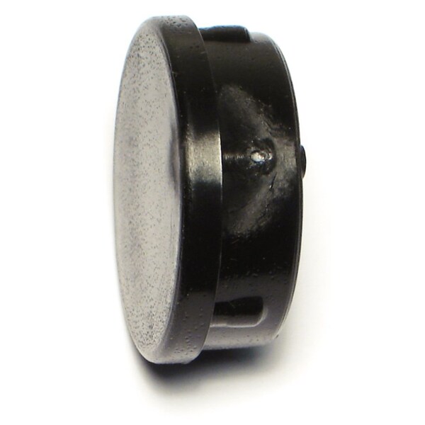 Midwest Fastener 1-1/2" x 16 Gauge Round Black Plastic Furniture Tips 4PK 76646 - main